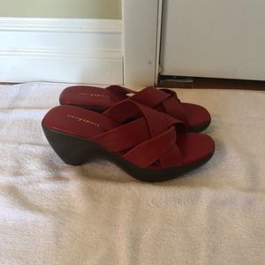 Easy Spirit Red Wedge-Like Shoes (Brand New)!